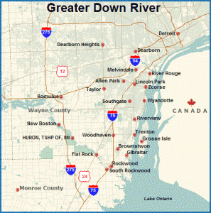 Map Of Downriver Michigan Downriver Detroit Map Of Neighborhoods